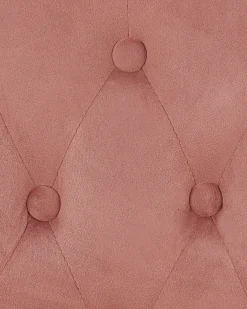 Skrivebordsstol PARRISH Velour Pastellrosa