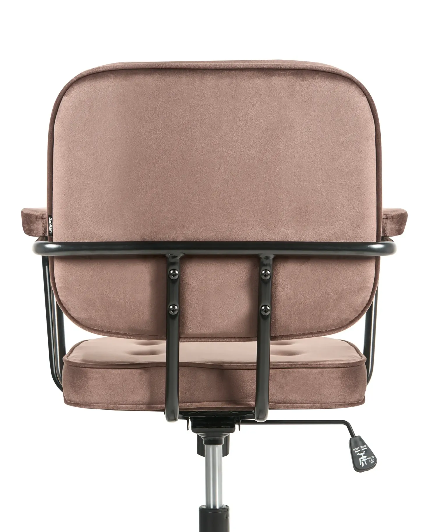 Skrivebordsstol PAWNEE Velour Brun