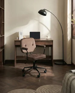 Skrivebordsstol PAWNEE Velour Brun