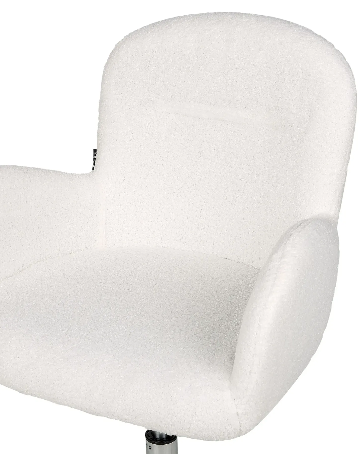 Skrivebordsstol PRIDDY Boucle Cremehvid