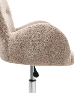 Skrivebordsstol PRIDDY Boucle Beige