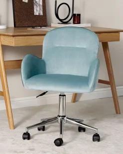Skrivebordsstol PRIDDY Velour Mintgrøn