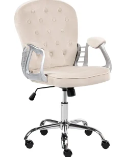 Skrivebordsstol PRINCESS Velour Brungrå