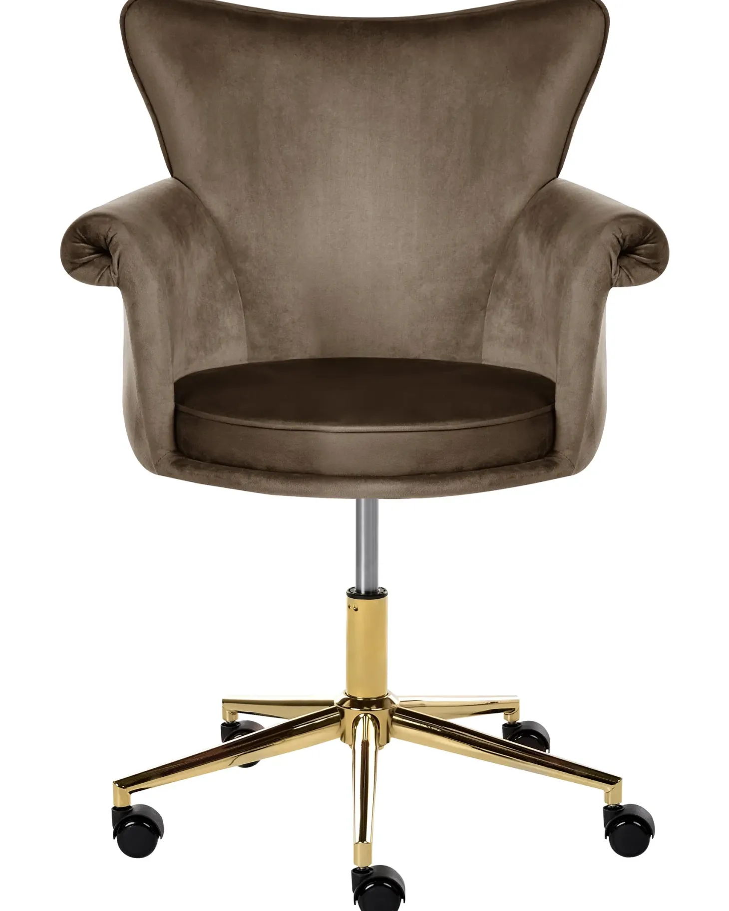 Skrivebordsstol VELENCIA Velour Brun