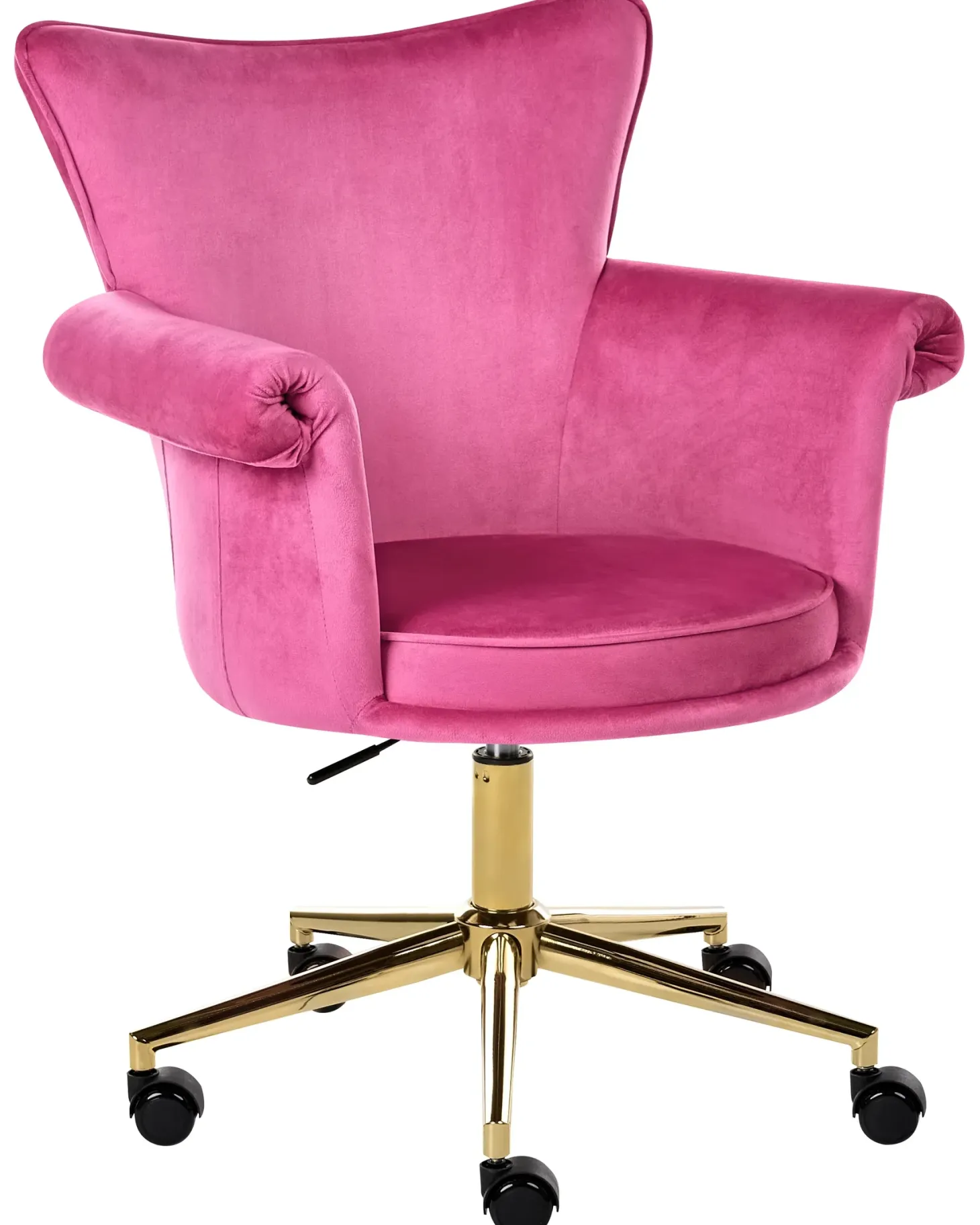 Skrivebordsstol VELENCIA Velour Fuchsia