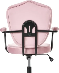 Skrivebordsstol VELISSE Velour Pastellrosa
