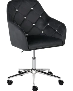 Skrivebordsstol VELORIA Velour Sort