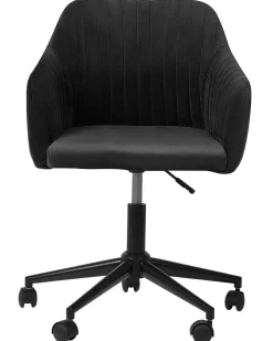 Skrivebordsstol VENICE Velour Sort