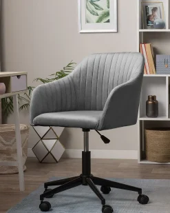 Skrivebordsstol VENICE Velour Grå
