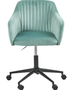 Skrivebordsstol VENICE Velour Mintgrøn