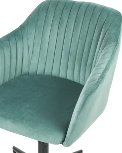 Skrivebordsstol VENICE Velour Mintgrøn
