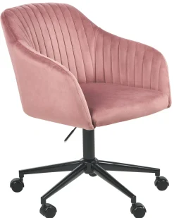 Skrivebordsstol VENICE Velour Lyserød
