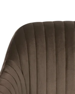 Skrivebordsstol VENICE Velour Brun
