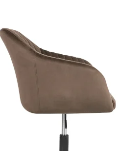 Skrivebordsstol VENICE Velour Brun