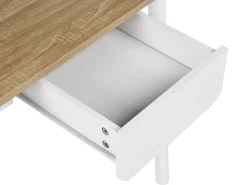 Skrivebord VITRION Lysebrun/hvid 120 cm 60 cm