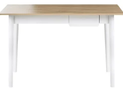 Skrivebord VITRION Lysebrun/hvid 120 cm 60 cm