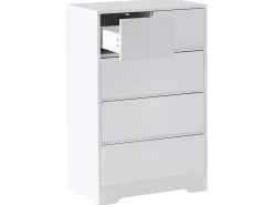 5 skuffers commode ALBERTA Hvid
