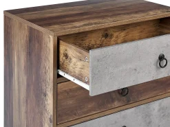3 skuffers commode BATLEY Grå betoneffekt