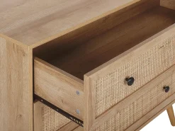 3 skuffers commode PONCA Lysebrun