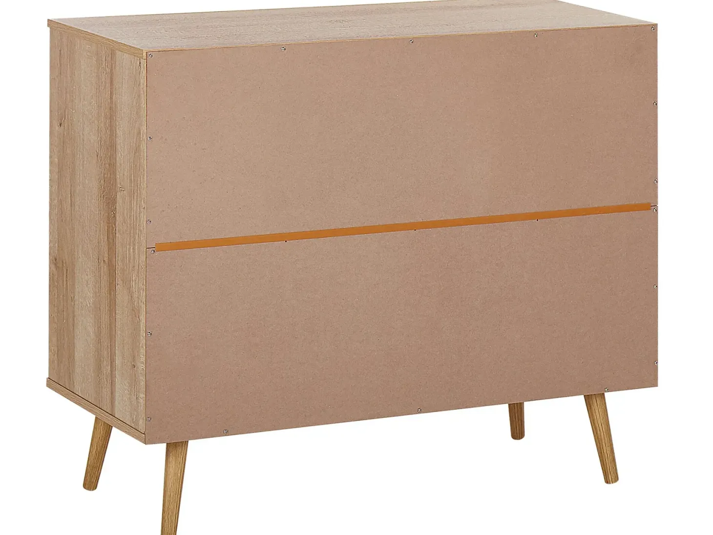 3 skuffers commode PONCA Lysebrun