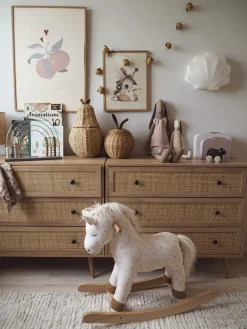 3 skuffers commode PONCA Lysebrun