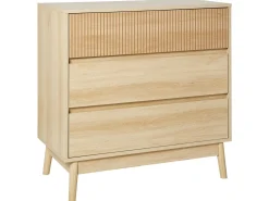3 skuffers commode WALES Lysebrun