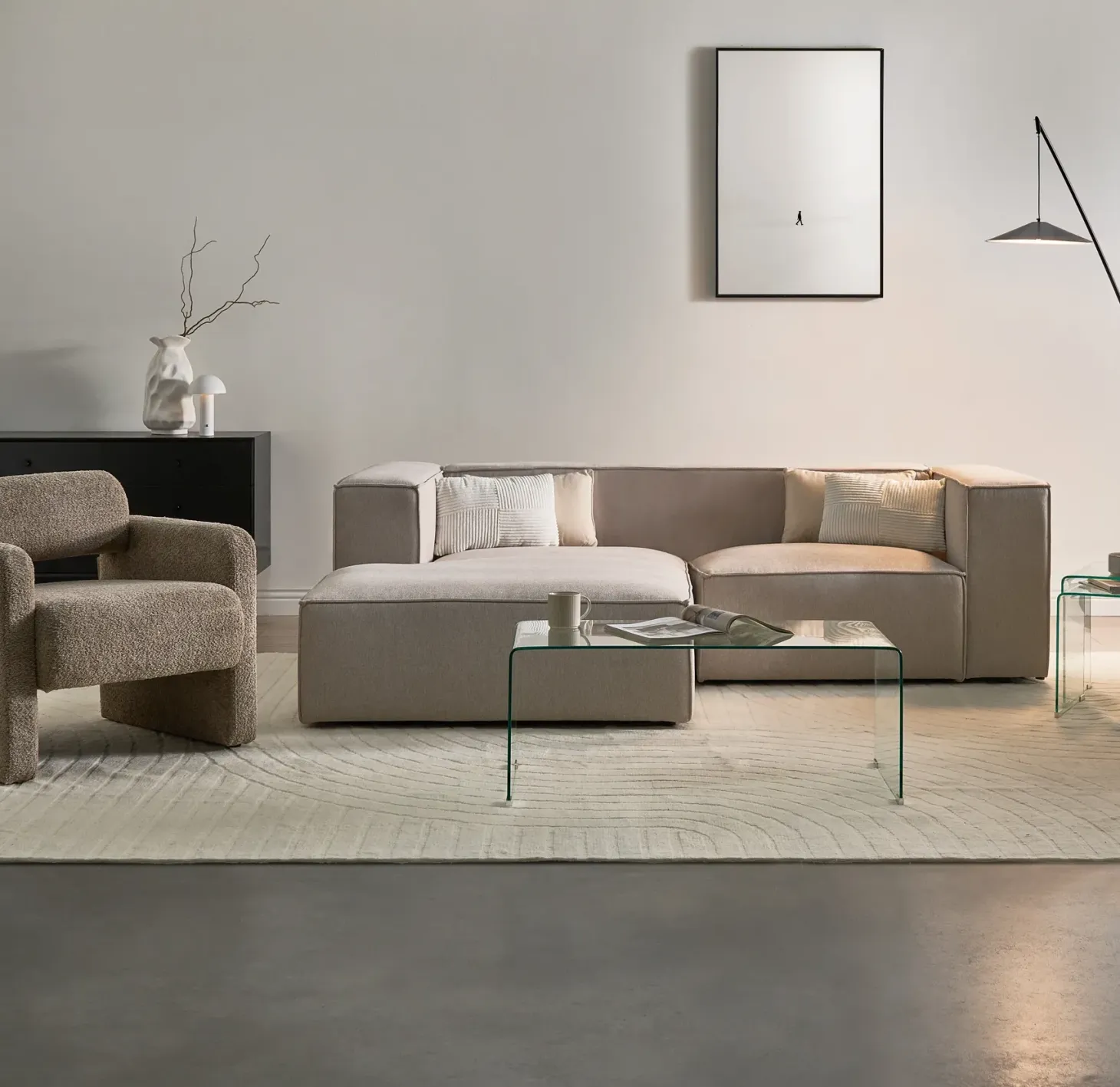 6 skuffers kommode ALCESTER Sort