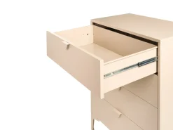 4 skuffers kommode ARDURA Metal Beige