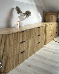 6 skuffers kommode BRADLEY Brun