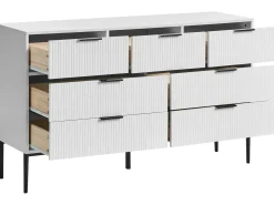 7 skuffers kommode LEDUC Hvid
