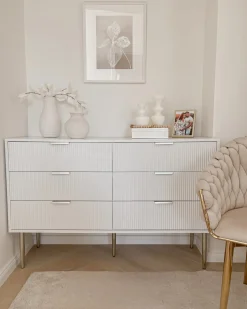 6 skuffers kommode SOHO Hvid