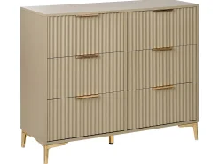 6 skuffers kommode WALCOTT Beige