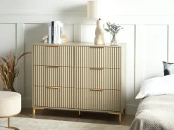 6 skuffers kommode WALCOTT Beige