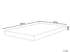 Skummadras PEARL H2/3 Medium 160 x 200 cm