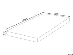 Skummadras til børneseng CUDDLY H2/3 Medium 70 x 130 cm