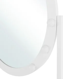 Sminkebord med spejl LED ROSTRENEN Hvid