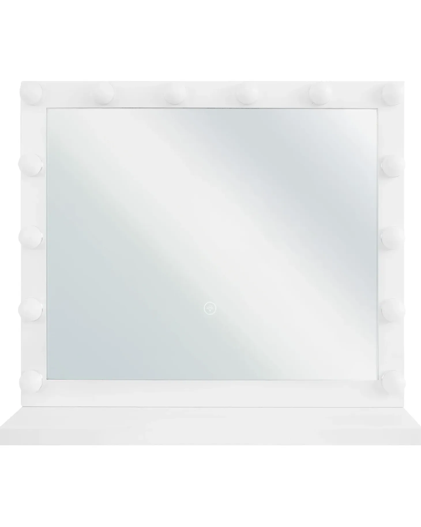 Sminkebord med spejl LED BEAUVOIR Hvid