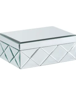 Smykkeskrin GORRON Glas Spejlet sølv