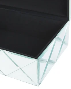 Smykkeskrin GORRON Glas Spejlet sølv
