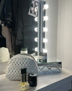 Smykkeskrin GORRON Glas Spejlet sølv