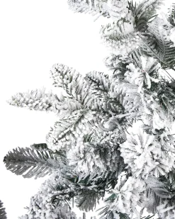 Sneklædt juleguirlande LED SUNDO 180 cm Hvid