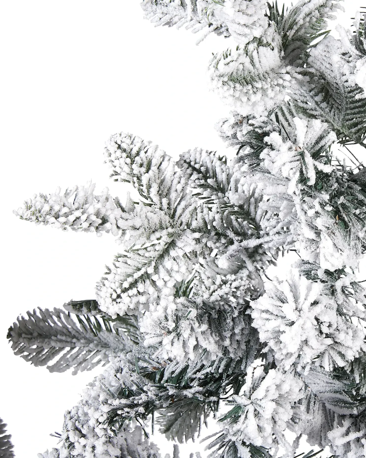 Sneklædt juleguirlande LED SUNDO 180 cm Hvid