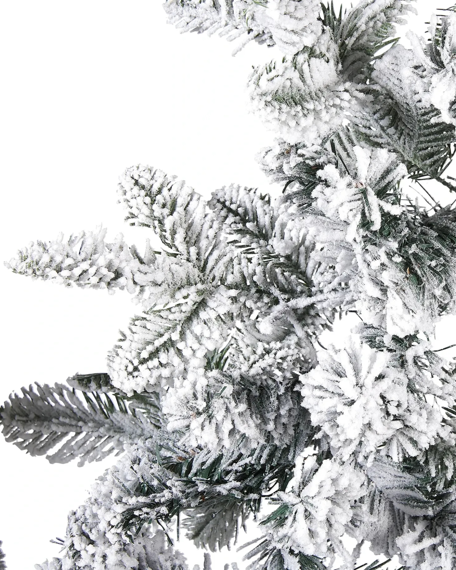 Sneklædt juleguirlande LED SUNDO 270 cm Hvid