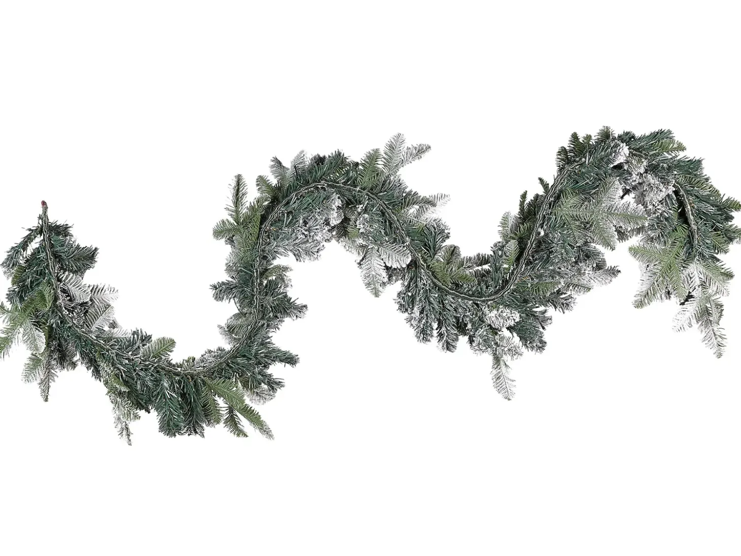 Sneklædt juleguirlande LED SUNDO 270 cm Hvid