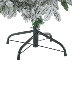 Sneklædt juletræ BASSIE 120 cm Hvid