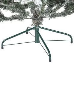 Sneklædt juletræ BRISCO 210 cm Hvid