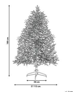 Sneklædt juletræ BRISCO 180 cm Hvid