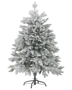 Sneklædt juletræ FORAKER 120 cm Hvid