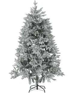 Sneklædt juletræ FORAKER 180 cm Hvid