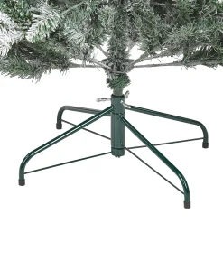 Sneklædt juletræ LED MIETTE 180 cm Hvid